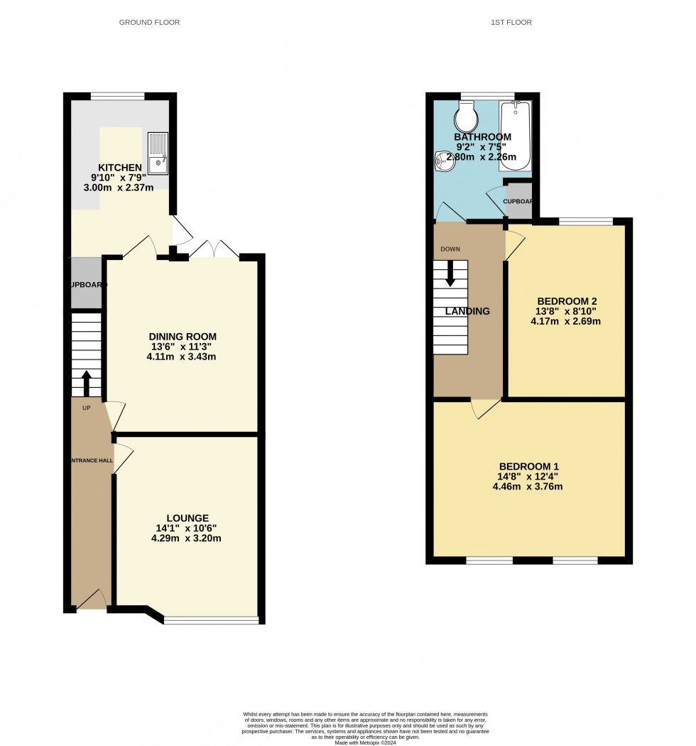 Floorplan for Cheadle, Cheshire