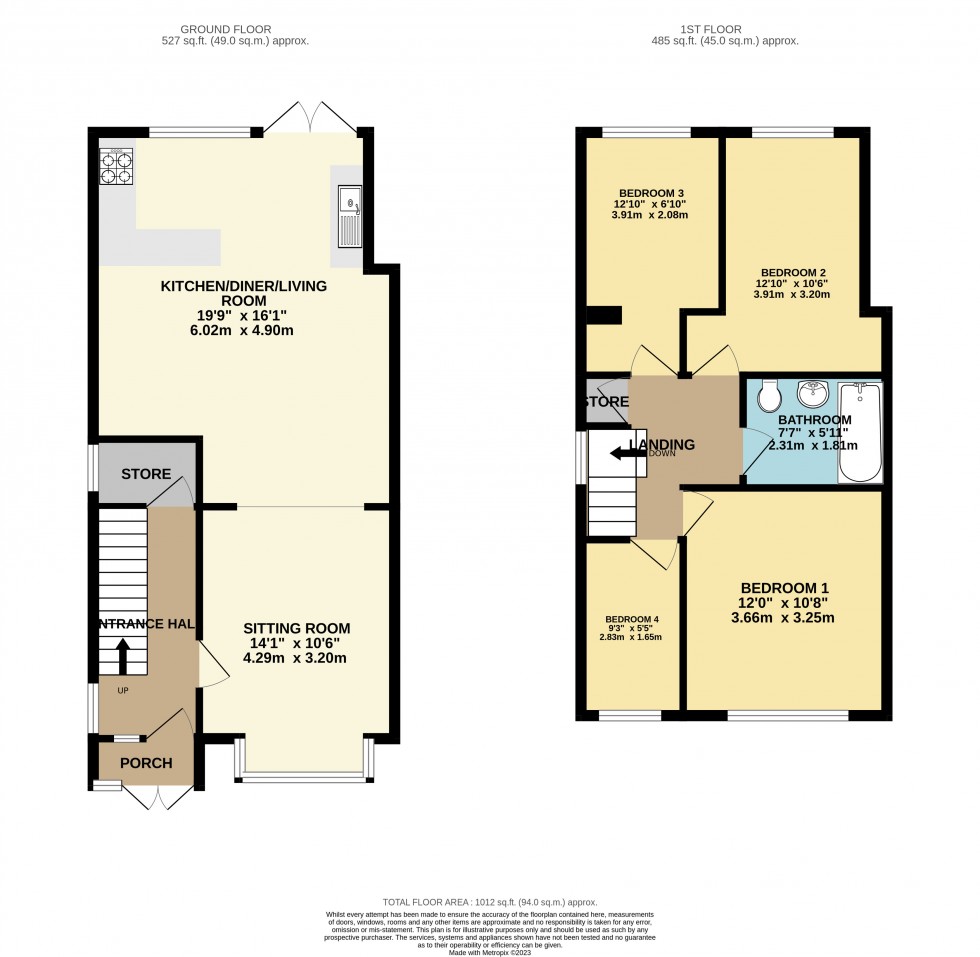 Floorplan for Stockport, Greater Manchester