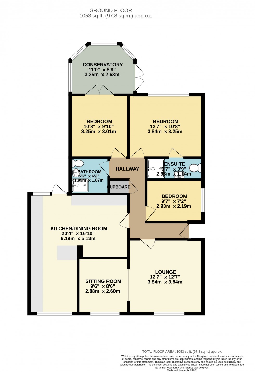 Floorplan for Cheadle Hulme, Cheadle, Greater Manchester