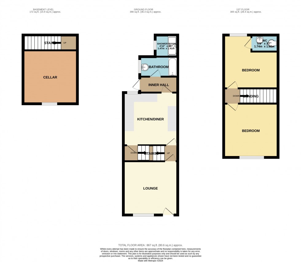 Floorplan for Cheadle, Greater Manchester