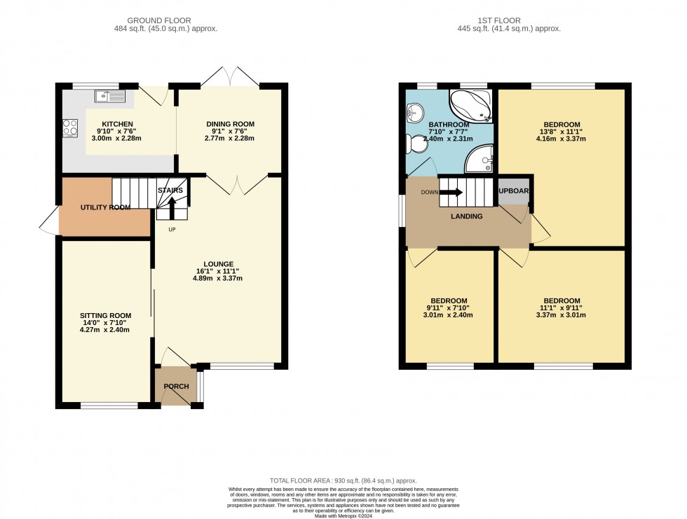 Floorplan for Cheadle Hulme, Cheadle, Greater Manchester