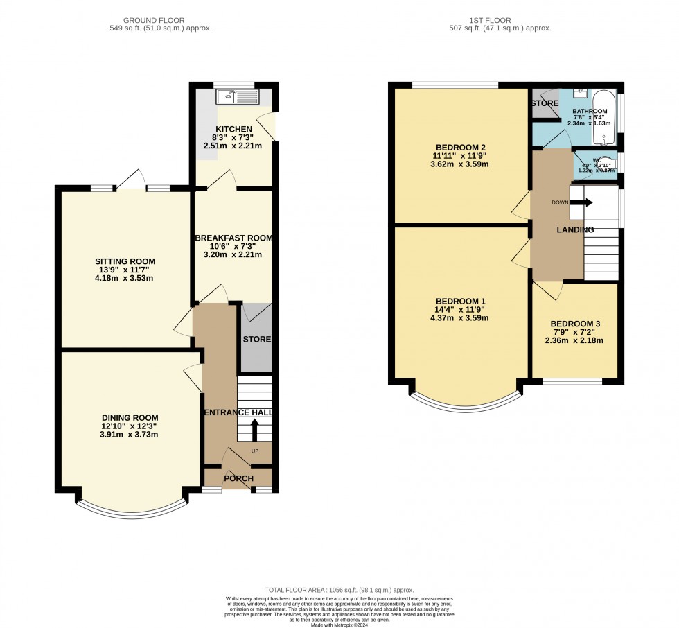Floorplan for Gatley, Cheadle, Greater Manchester
