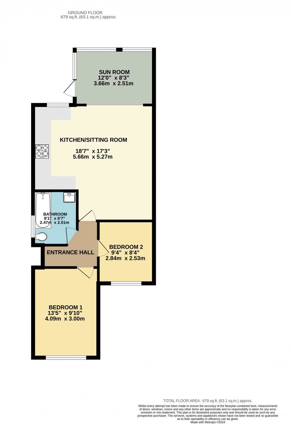 Floorplan for Hazel Grove, Stockport, Greater Manchester