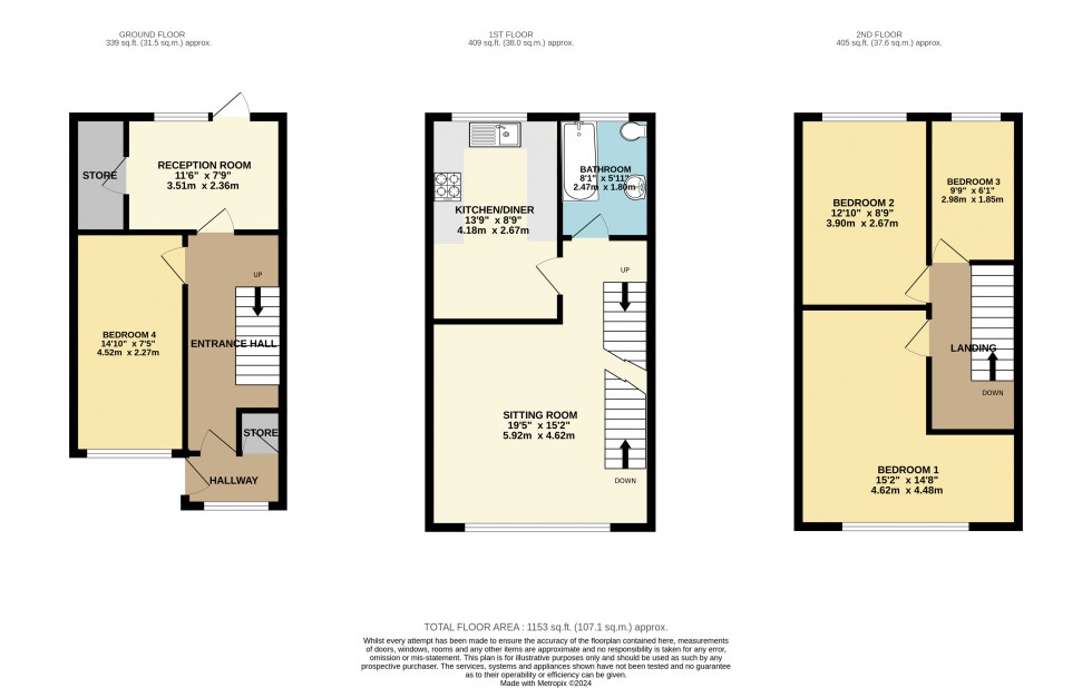 Floorplan for Heald Green, Cheadle, Greater Manchester