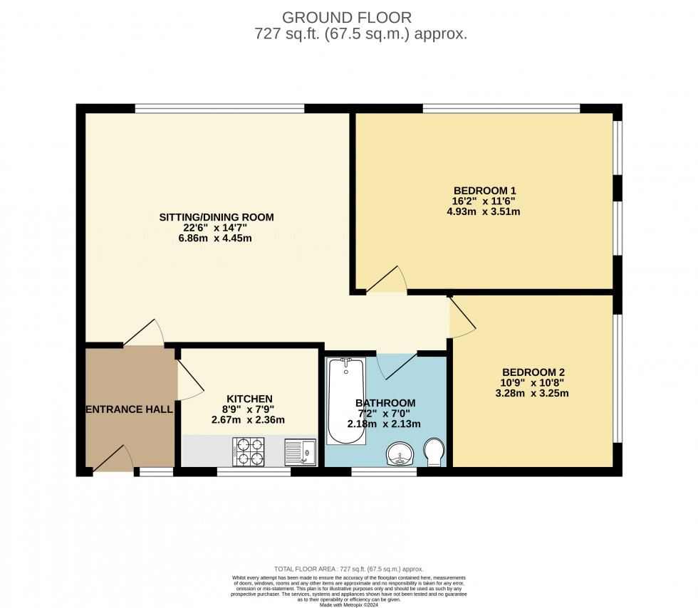 Floorplan for Cheadle Hulme, Cheadle, Greater Manchester