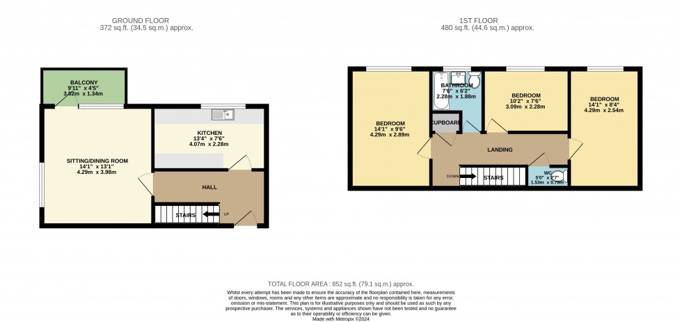 Floorplan for Cheadle, Greater Manchester