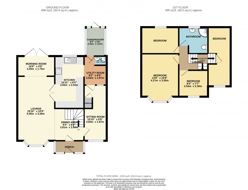 Floorplan for Cheadle, Greater Manchester