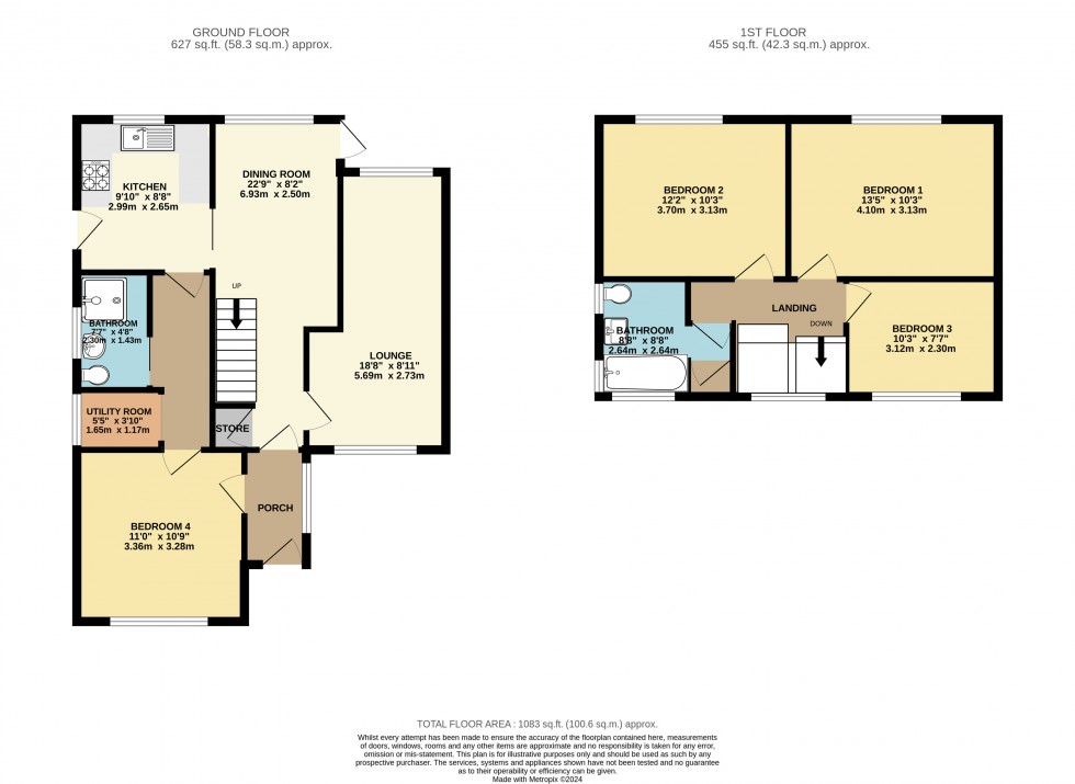 Floorplan for Heald Green, Cheadle, Greater Manchester