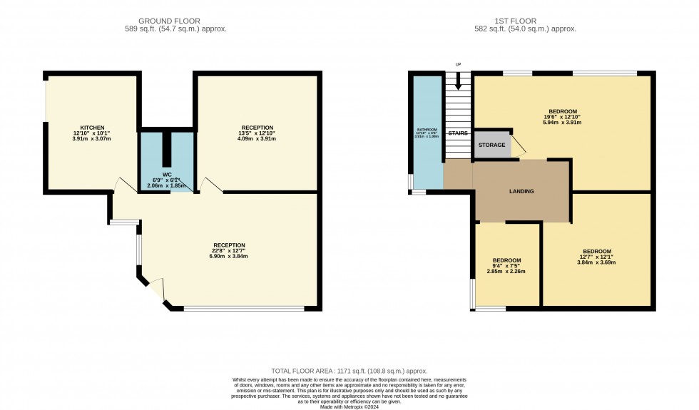 Floorplan for Cheadle, Greater Manchester