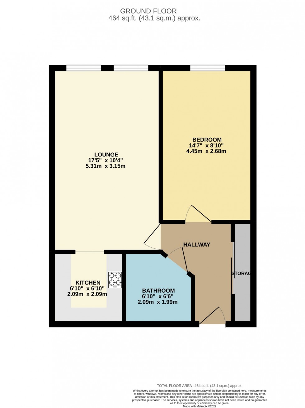 Floorplan for Wilmslow Road, Cheadle, Cheshire