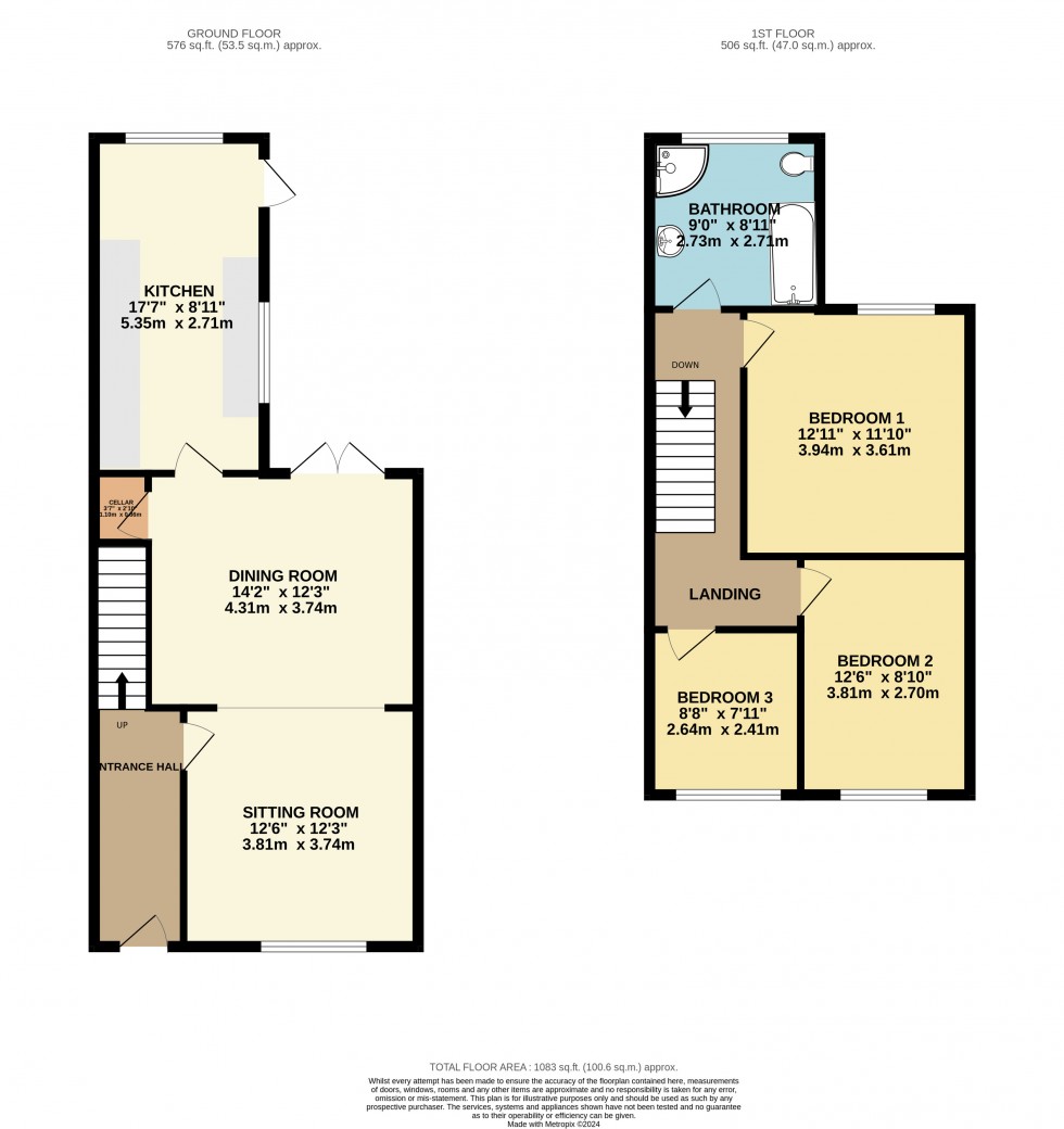 Floorplan for Cheadle, Cheshire