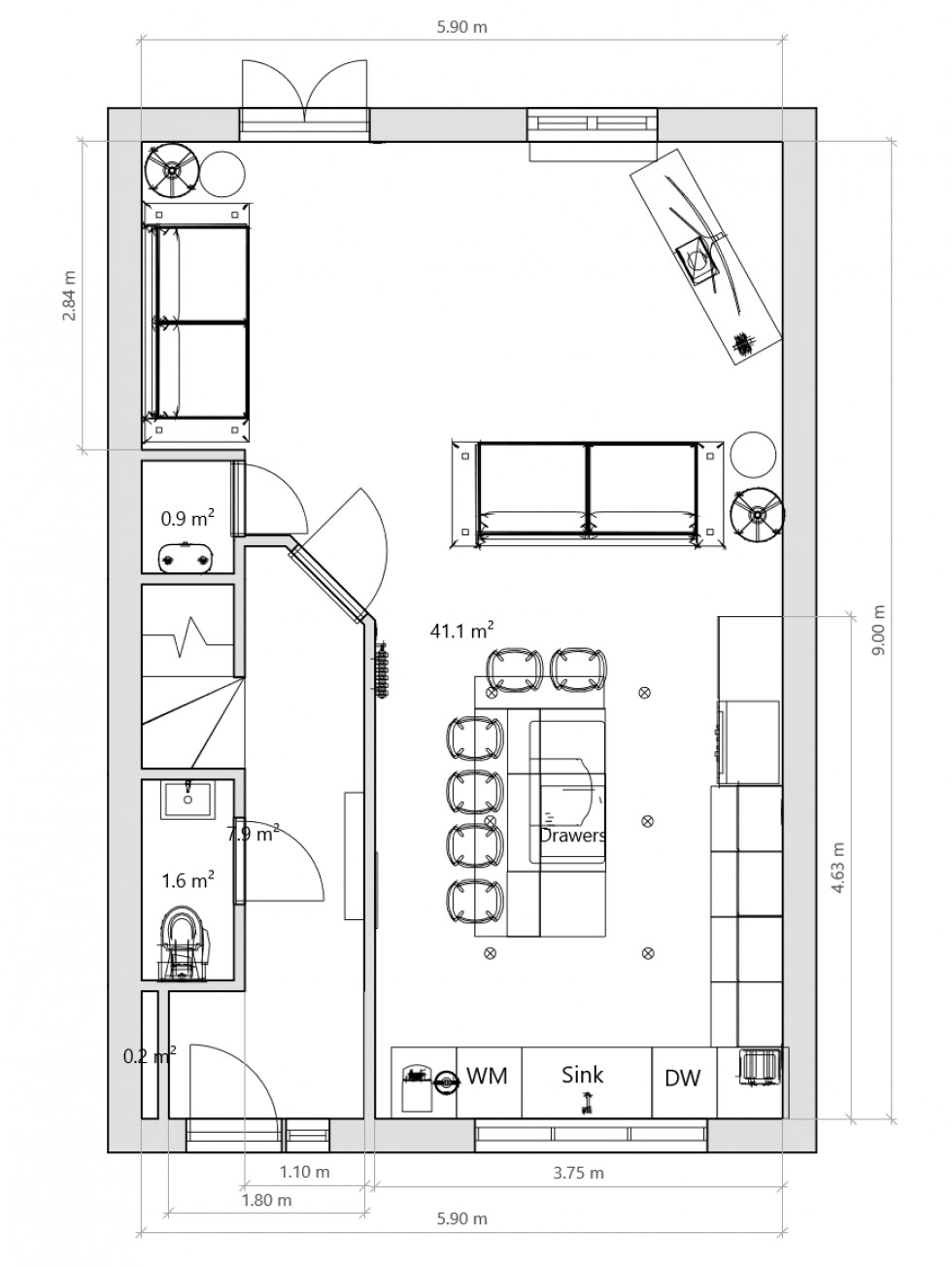 Floorplan for Todmorden, West Yorkshire