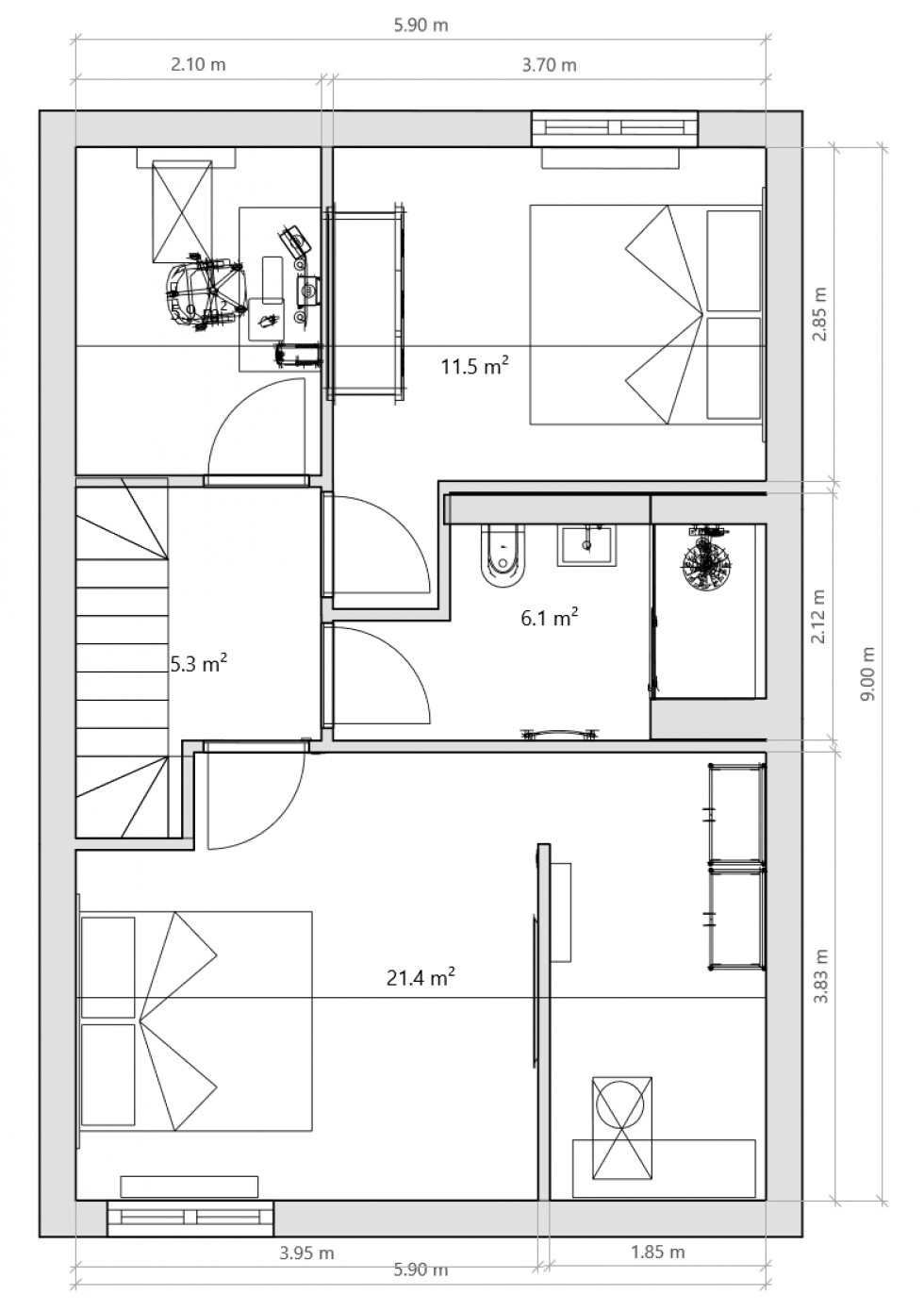 Floorplan for Todmorden, West Yorkshire