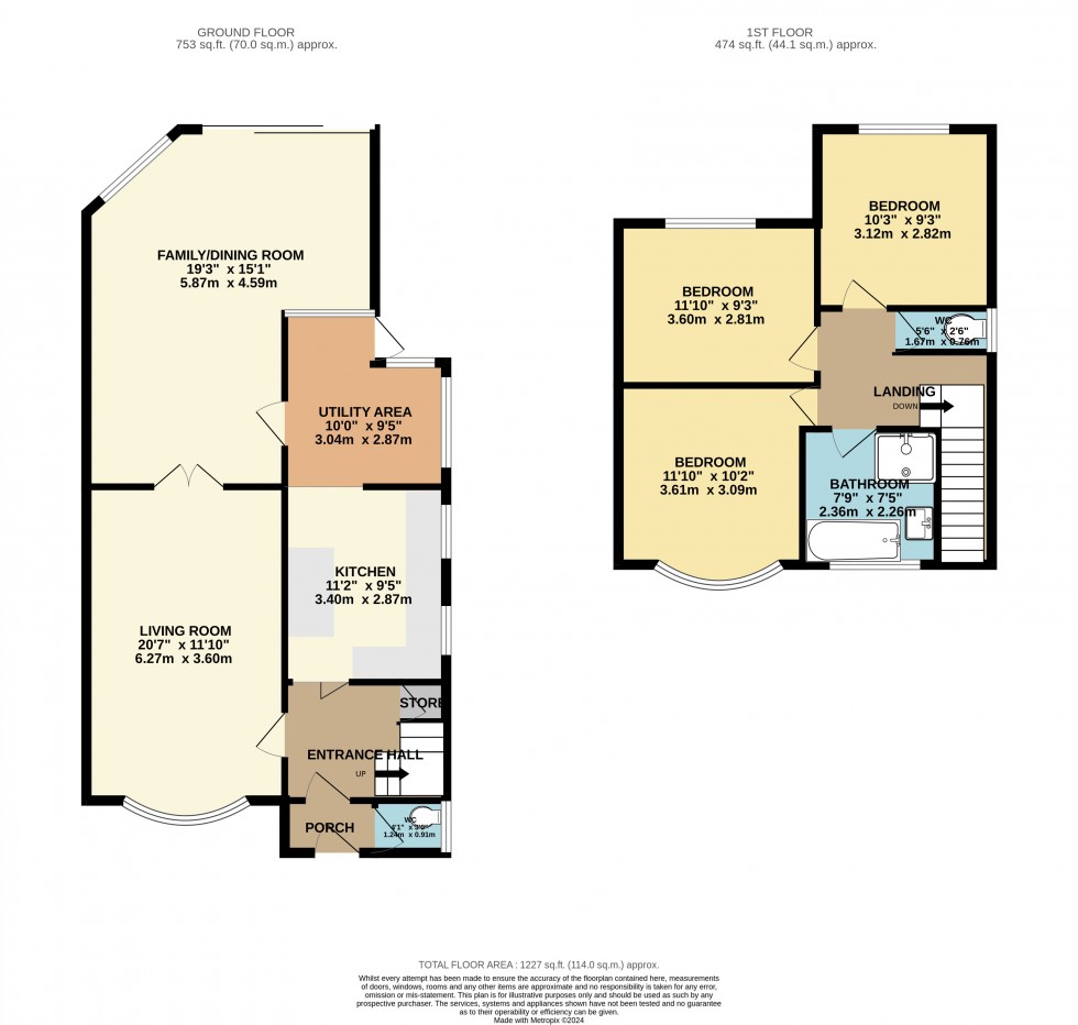 Floorplan for Cheadle, Greater Manchester