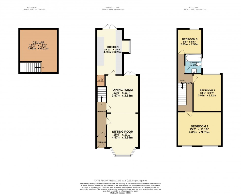 Floorplan for Edgeley, Stockport, Greater Manchester